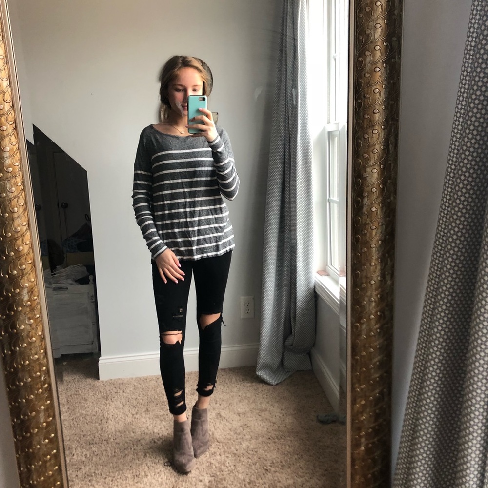 Striped long sleeve shirt